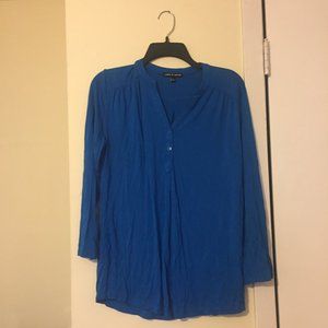 Blue Cable and Gauge Blouse